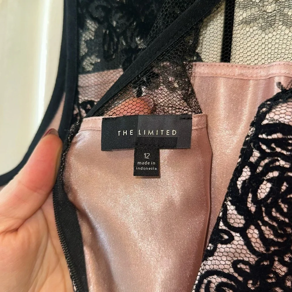 Elegant Black and Pink Dress - Picture 3 of 3